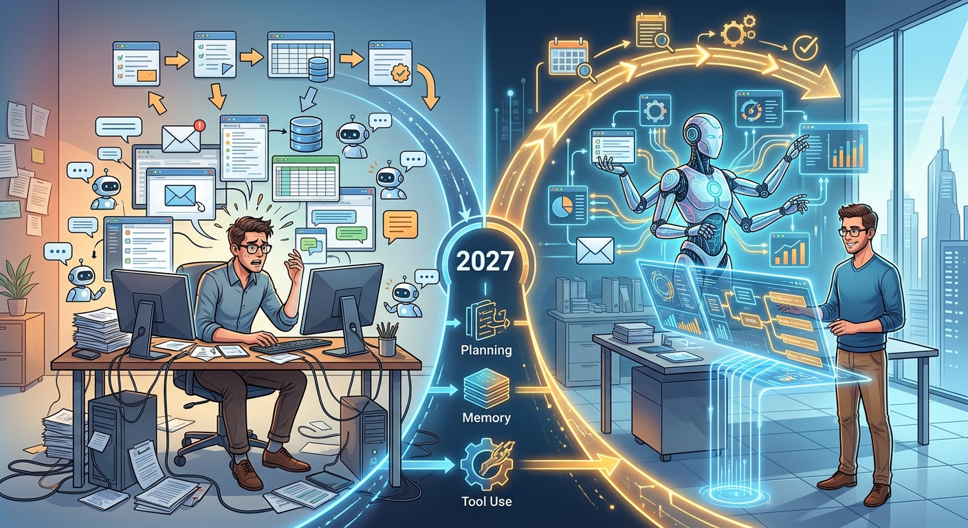 Bukan Sekadar Chatbot, Tren AI Autonomous Agents Diprediksi Bakal Gantikan Alur Kerja Admin Digital Mulai 2027