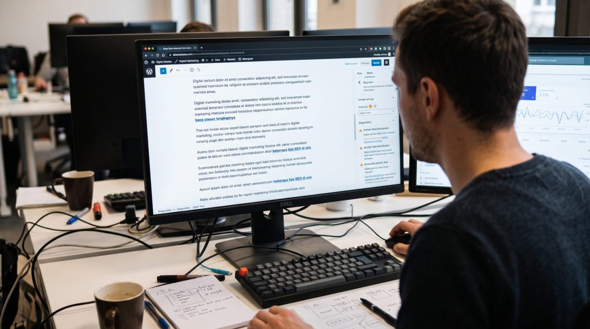 Cara Merapikan Anchor Text Internal Link Agar Tidak Terdeteksi Over-Optimized