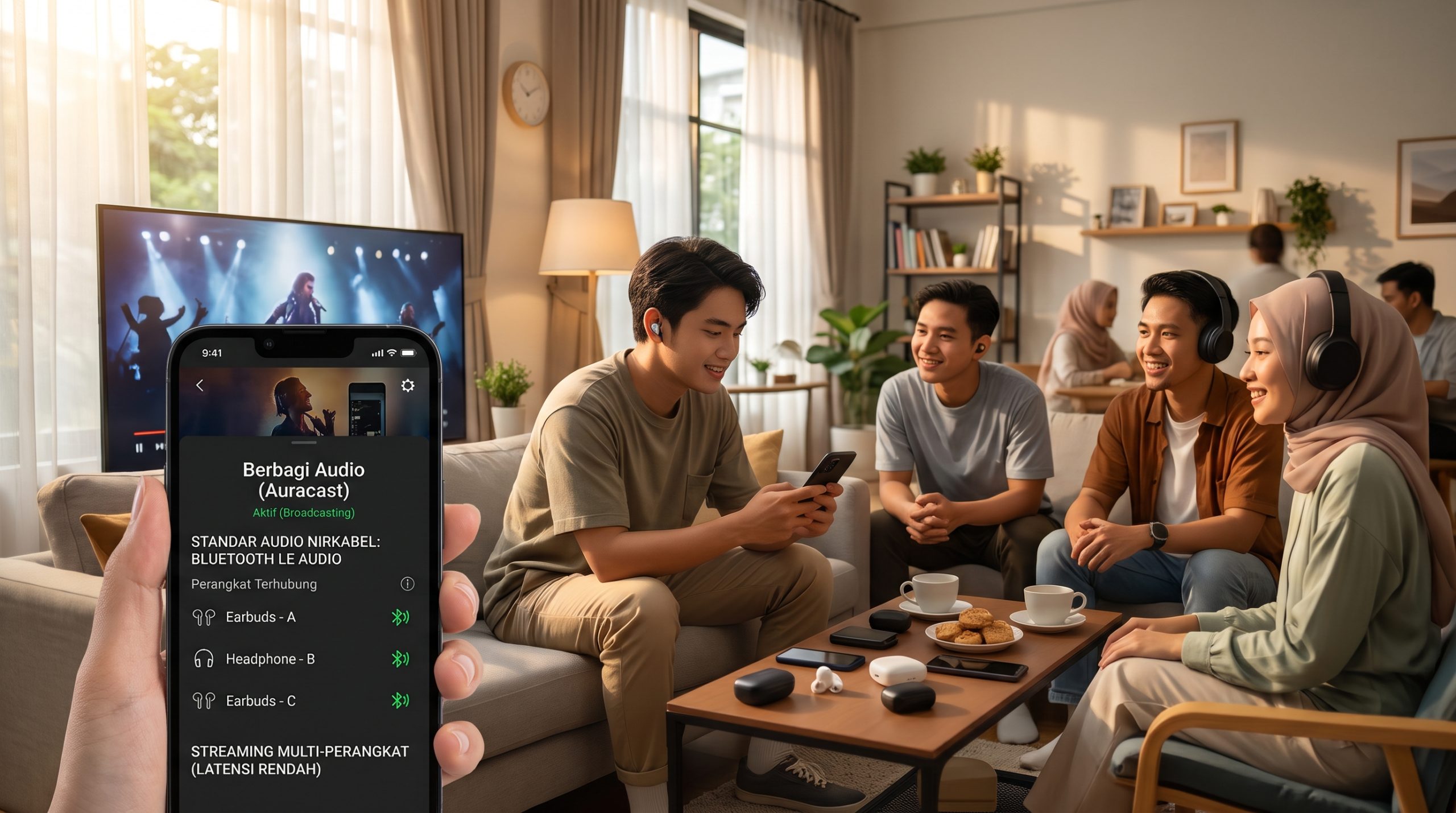 Standar Audio Nirkabel Bluetooth LE Audio: Streaming Multi-Perangkat dengan Latensi Rendah
